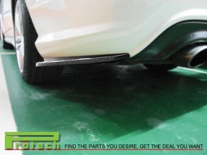 Carbon Fiber 2x2  Splitter Add-On Lip For BENZ W204 08-11 C-Class C300 C350 4Dr - Picture 1 of 2