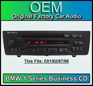 BMW 1 Series Business CD player radio, BMW E81 E82 E87 E88 car stereo headunit - Picture 1 of 4