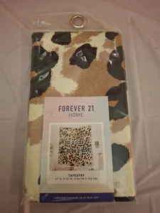 Forever 21 Home Tapestry What A Time To Be A Vibe 42"x42" Cheetah Leopard Print - Picture 1 of 4