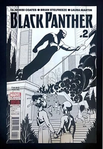 Black Panther #2 3rd Print Sketch Variant Marvel 2016 - Bild 1 von 2