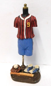 Uniforme de béisbol conjunto estatuilla zapatos jersey guante de bate de pelota aproximadamente 6,25 pulgadas - Imagen 1 de 8
