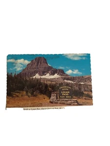 Continental Divide at Logan Pass, Glacier National Park, Montana - Postcard (B1) - Picture 1 of 2