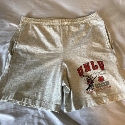 VINTAGE UNLV Runnin Rebels Shorts Size Large Made In Minneapolis MN Cover