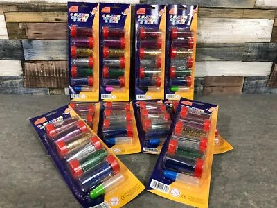Job Lot 10 NEW Packs Of 6 Glitter Shakers & Glue - The Tartan Collection - Image 1 of 4