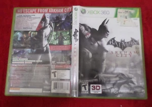 Usado en Excelente Condición Xbox 360 Batman Arkham City Estuche, Manual y Arte de Cubierta Solo - Imagen 1 de 2