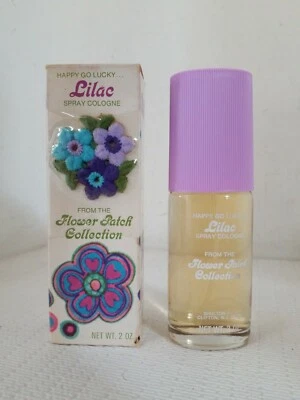 Colonia en spray lila vintage de la colección de parches de flores 2 oz. RARO Foto 1 de 4