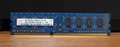 Hynix 1GB 1Rx8 PC3-10600U-9-10-A0 RAM Memory 240-Pin DIMM HMT112U6TFR8C-H9 - Image 1 of 2
