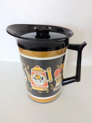 Винтажный термоизолированный пластиковый кувшин для воды West Bend 1970-е 2 кварты - Изображение 1 из 4