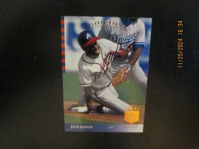 DEION SANDERS BRAVES 1993 UPPER DECK SP BASE CARD #62 - Image 1 of 2
