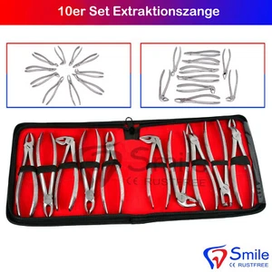 10 Extraction Forceps Dental Forceps Upper Jaw Lower Jaw Premolar Dental - Picture 1 of 4