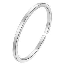 999 Solid Sterling Silver Bangle Cuff Bracelets Love Carved for Women's Weddi...