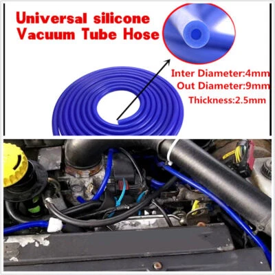 Motor de carro azul 5M 5 metros 4mm tubo de vácuo de silicone tubo de silicone tubo de silicone 16,4 pés - Imagem 1 de 4