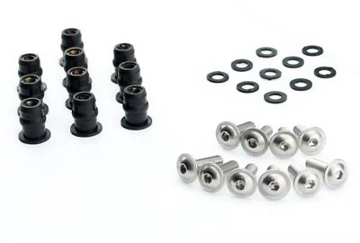 Motorrad Windschild M5x16mm Schrauben M5 Gummimuttern Neopren Set 5mm - 30 Teile - Bild 1 von 4