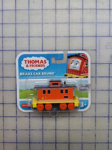 Thomas & Friends Push Along Metal Engine BRAKE CAR BRUNO ~ New Cover