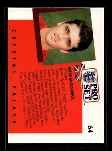 1990-91 Pro Set England #64 Eddie McGoldrick (NM)(SOC) - Picture 1 of 2