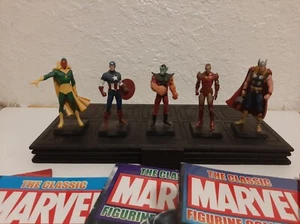 Marvel 5 x Figures Avengers and Display Stand and Magazine Bundle Eaglemoss - Picture 1 of 2