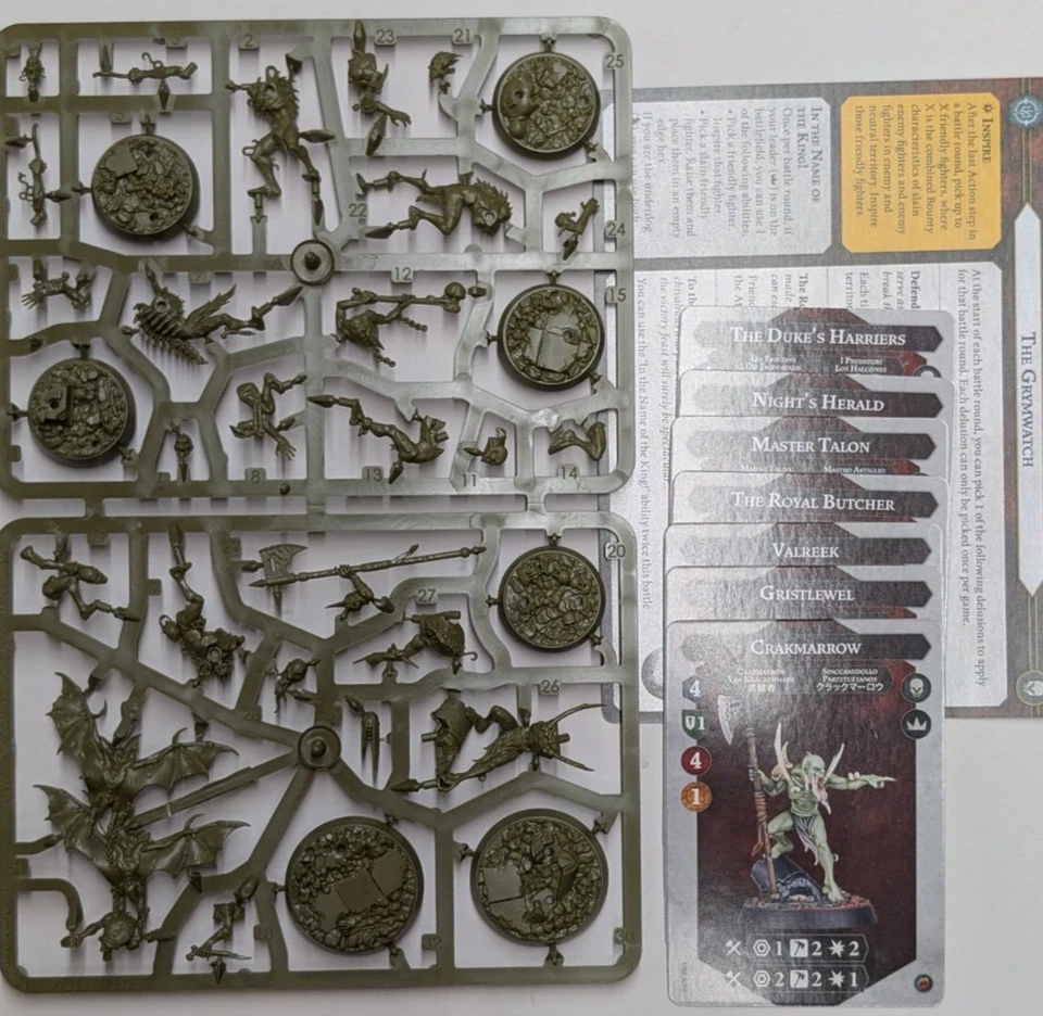 The Grymwatch Warband; Warhammer Underworlds Embergard, Flesh Eater Courts, AOS - Image 1 of 2