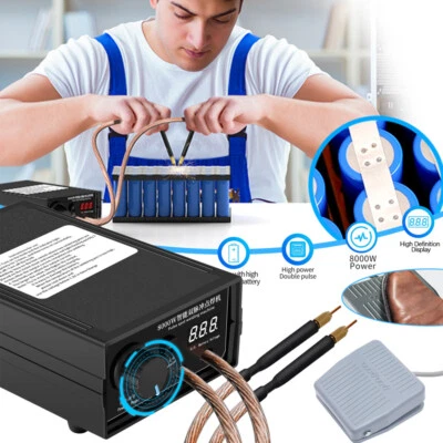 MARKENLOS 5000W/8000W Akku Punktschweißgerät Spot Welder für 18650 Batterie Punktschweißen