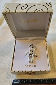 Police Officer Teddy Bear Pin/Brooch with Original Box by Napier - Picture 1 of 7