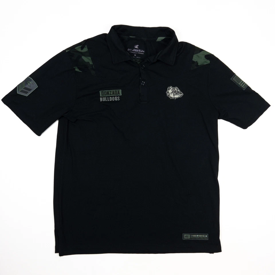 Gonzaga Bulldogs Colosseum Military Appreciation Polo Shirt Mens M - Image 1 of 4