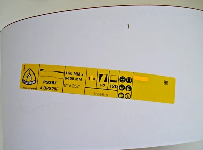 KLINGSPOR Schleifband Langband 150 x 6400 mm Schleifpapier Korn 120