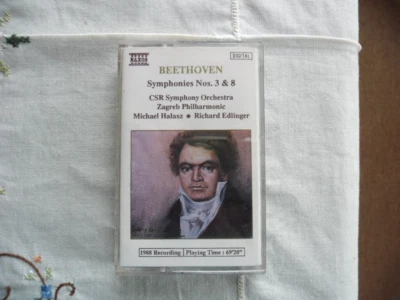 Beethoven-Symphony No. 3 & No. 8- Cassette - Naxos4550178 - 1988- Test played. - Image 1 of 4