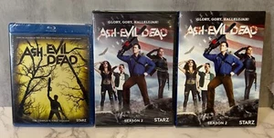 Ash vs Evil Dead Season 1 Blu-Ray Sealed & Season 2 DVD Sealed w/Slipcover - Picture 1 of 1