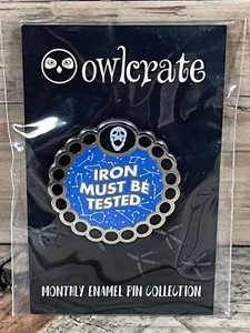 The Dark Side Iron Must Be Tested Owlcrate Emaille Anstecknadel Box #50 April 2019 - Bild 1 von 6