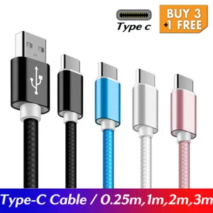 Type-C USB-C Male Data Snyc FAST Charger Charging Cable Samsung S9+ S8 Note9 - Picture 1 of 20