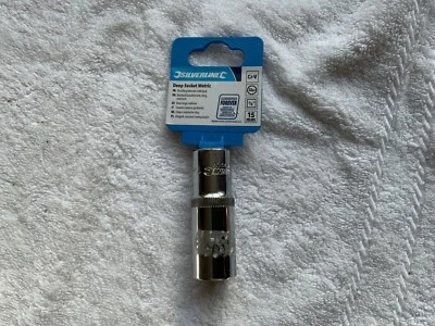 Silverline 370585 deep socket 15mm metric 12pt 3/8” drive new cr-v - Image 1 of 2