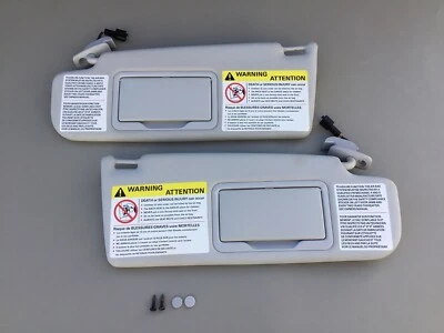 1998 Volkswagen Beetle Sun Visors Driver Passenger Shade Set Grey OEM - Image 1 of 4