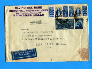 1948 AEREA SANTA CATERINA £.200 x 2 + RISORGIMENTO £.100 x USA (282087) - Imagen 1 de 2