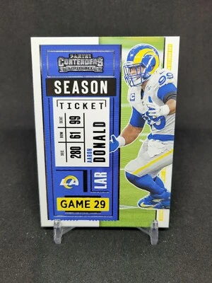 Aaron Donald 2020 Panini Contenders Football Season Ticket No. 53 - Image 1 of 2