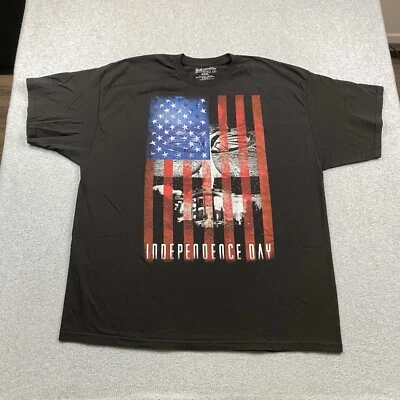 独立日 ID4 衬衫男式 3XL 美国国旗外星人宇宙飞船白宫电影 — 第 1/4 张图片