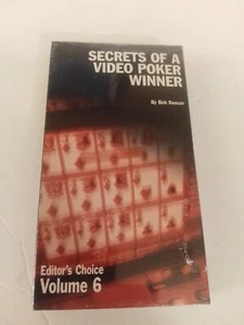 Bob Dancer Editor's Choice Volume 6 Secrets of a Video Poker Winner VHS Tape New - Picture 1 of 2