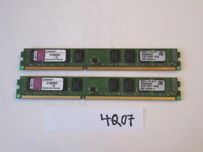 Kingston KTH9600B/2G 2x2Gb=4Gb PC3-10600 1333Mhz DDR3 Desktop Memory RAM (4207) - Image 1 of 2