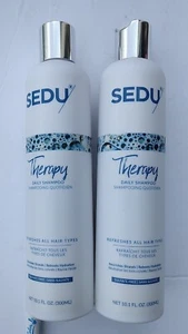 2 Pack Sedu Therapy Daily Shampoo Nourishing 10.1 oz Sulfate Free Marula Oil  - Picture 1 of 4