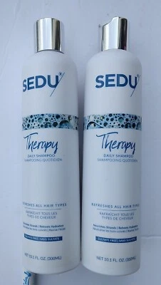 Paquete de 2 champú diario Sedu Therapy nutritivo 10,1 oz aceite de marula sin sulfato  Foto 1 de 4