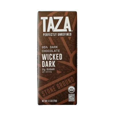 Taza Chocolate Stone Molido Orgánico Wicked Dark Bar 2.5 OZ Paquete de 4 Foto 1 de 2
