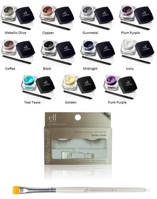 e.l.f. Cream Eyeliner Pick Your Color w/ Natural Brown Eye Lash and Brush - Image 1 of 2