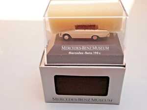 MODELO COCHE 1:87: MERCEDES-BENZ 190 c, color crema/marrón BREKINA MB MUSEUM NUEVO 19 - Imagen 1 de 6