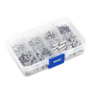 600pcs Uninsulated Wire End Ferrules Crimp Pin Terminals Crimp Pin Connectors - Picture 1 of 8