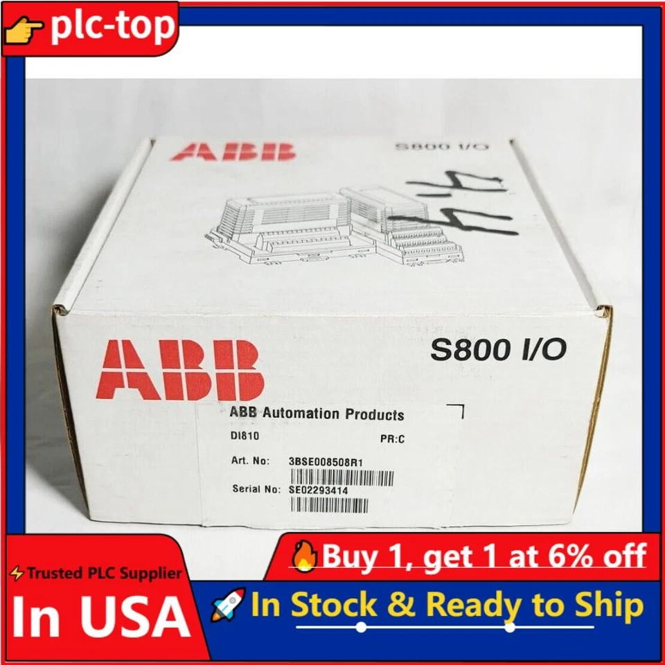 Módulo de entrada digital 3BSE008508R1 ABB DI810 Spot Goods marca EE. UU. IMPUESTOS gratis Foto 1 de 1