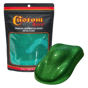 Custom Shop - Emerald Green- 4-Ounce Micro Flake .004 Micron Size - Picture 1 of 1