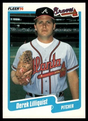 1990 Fleer Derek Lilliquist Atlanta Braves #588 - Image 1 of 2