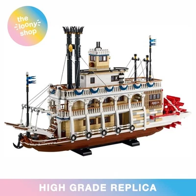🚢NEW🚢 MOC 21356 River Steamboat Building Blocks Ideas 4090pcs - Image 1 of 4