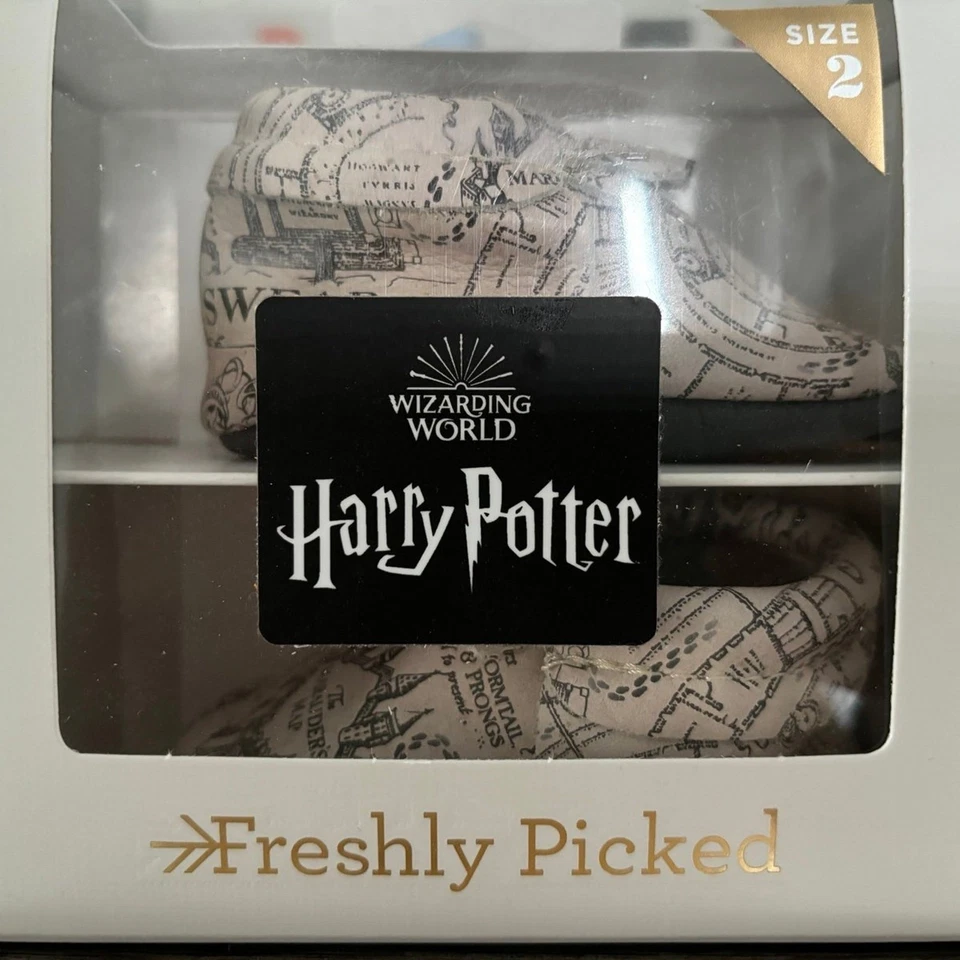 Mocasines Harry Potter Merodeadores Mapa Recién Escogidos Talla 2 Nuevos En Caja Foto 1 de 3