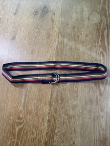 J.Crew Colors Stripe D-Ring Women’s Belt S/M Preppy Y2K - Picture 1 of 5