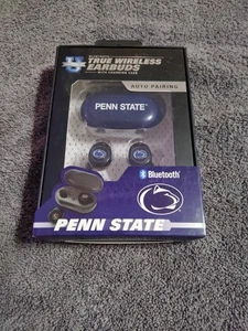 NCAA Penn State Nittany Lions True Wireless Earbuds, Team Color New in Box - Picture 1 of 5