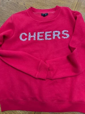 Sudadera Talbots Mujer PetiSmall Roja Polar Cuello Redondo Saludos Logo Informal Adulto Foto 1 de 3